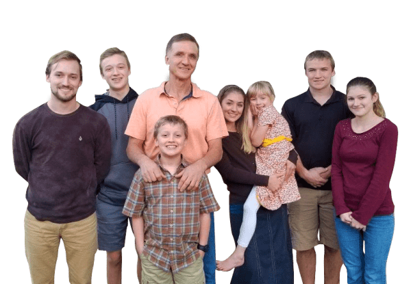 All 8 members of the Hillebrand Family